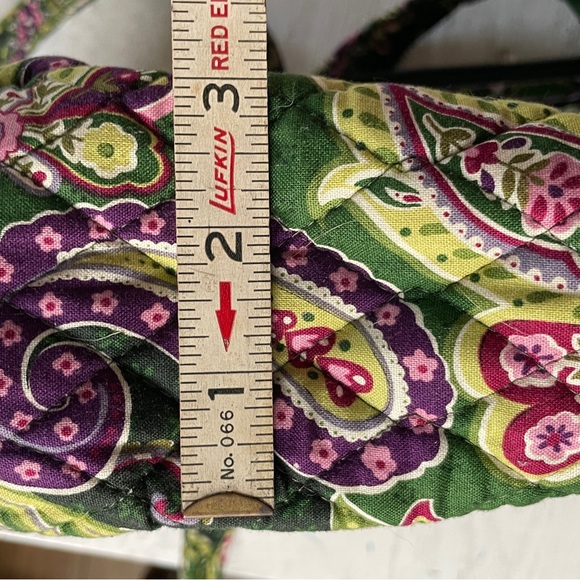Retired Chelsea Green Vera Bradley Paisley Quilted Tote - Picture 3 of 5